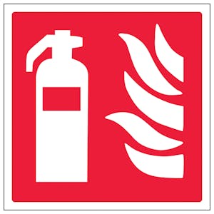 Fire Extinguisher Logo - Super-Tough Rigid Plastic