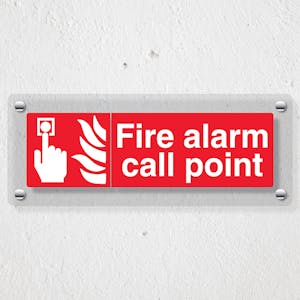 Fire Alarm Call Point - Landscape - Acrylic Sign