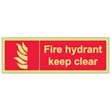 GITD Fire Hydrant Keep Clear - Landscape