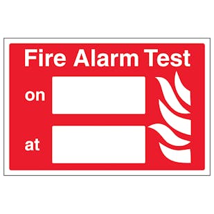 Fire Alarm Test - Landscape