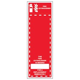 Fire Extinguisher Missing - Replace