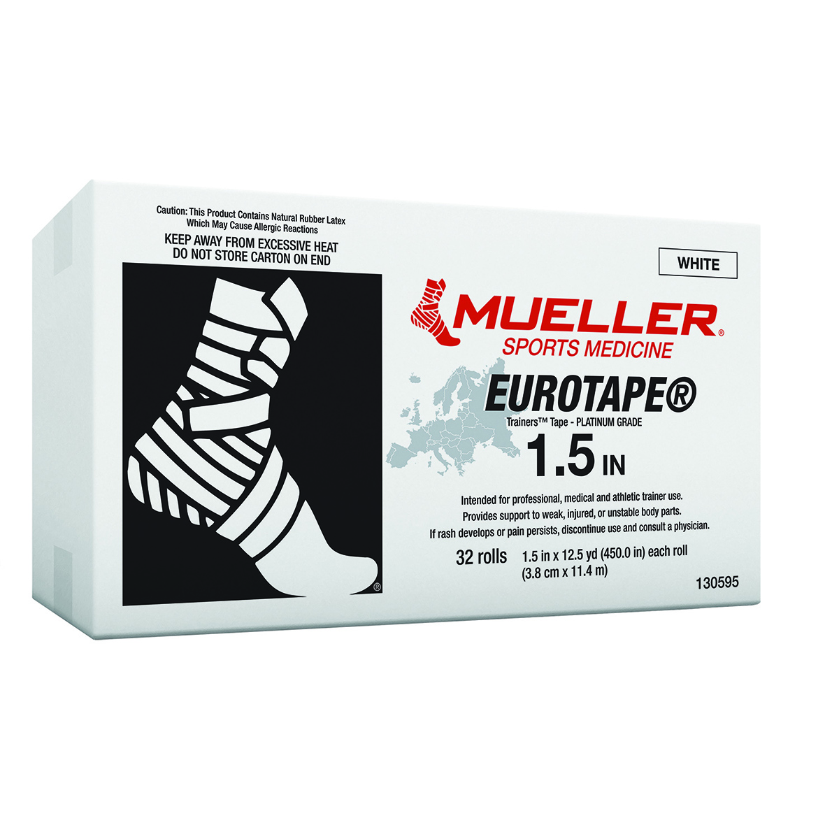 Mueller Euro Tape 32 pièces à 3.8 cm x 11.4 m