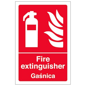 English/Polish - Fire Extinguisher