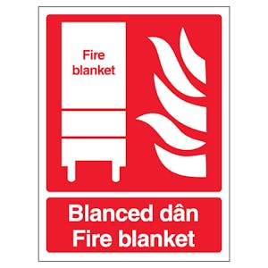 Welsh/English - Fire Blanket