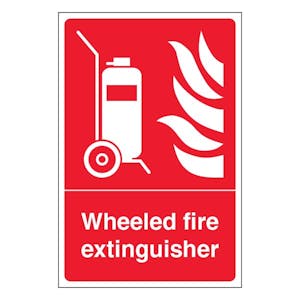 Wheeled Fire Extinguisher - Portrait