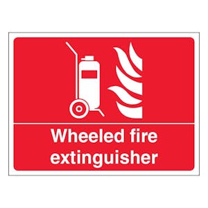 Wheeled Fire Extinguisher - Landscape