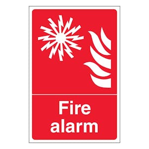 Fire Alarm With Symbol - Portrait