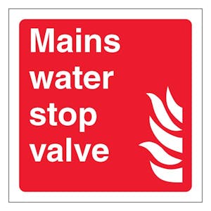 Mains Water Stop Valve - Square