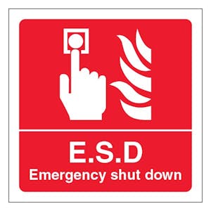 E.S.D Emergency Shut Down - Square
