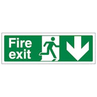 Fire Exit Arrow Down