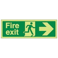 GITD Fire Exit Arrow Right