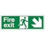 Fire Exit Arrow Down Right