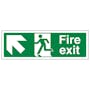 Fire Exit Arrow Up Left