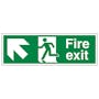 Fire Exit Arrow Up Left