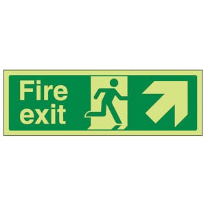 GITD Fire Exit Arrow Up Right