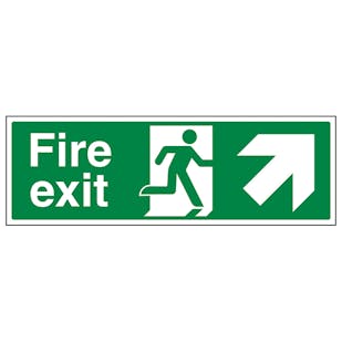 Fire Exit Arrow Up Right
