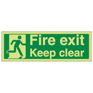 GITD Fire Exit Keep Clear With Man