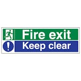 Eco-Friendly Fire Exit / Keep Clear