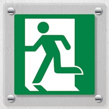Running Man Left Logo - Acrylic Sign