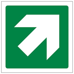 Green Diagonal Arrow
