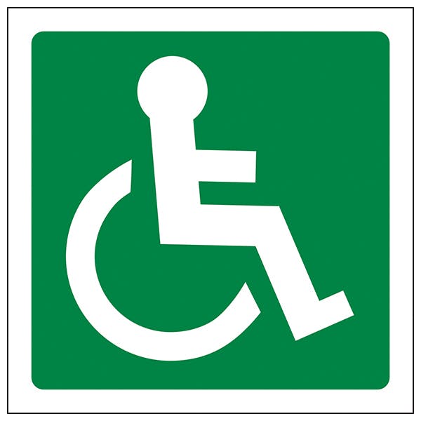 Wheel Chair Logo Facing Right Safety Signs 4 Less