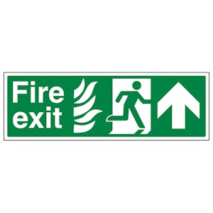 NHS Fire Exit Arrow Up