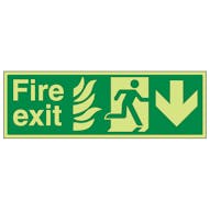 GITD NHS Fire Exit, Arrow Down