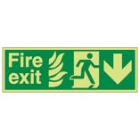 GITD NHS Fire Exit, Arrow Down