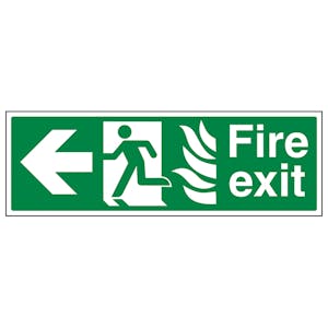 NHS Fire Exit Arrow Left
