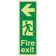 GITD Portrait Fire Exit Arrow Left