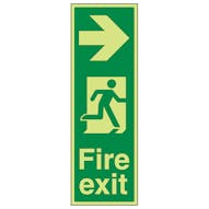 GITD Portrait Fire Exit Arrow Right