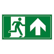 Fire Exit Man Running Up