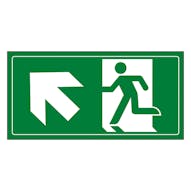 Fire Exit Man Running Up Left