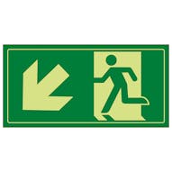 GITD Fire Exit Man Running Down Left