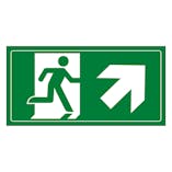 Fire Exit Man Running Up Right