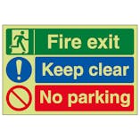 GITD Fire Exit / Keep Clear / No Parking