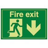 GITD Fire Exit / Man Running / Down