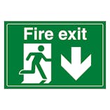 Fire Exit / Man Running / Down