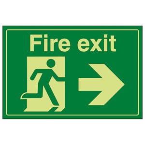 GITD Fire Exit / Man Running / Right