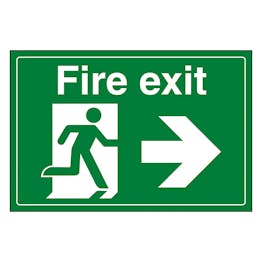 Fire Exit / Man Running / Right