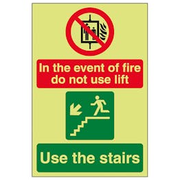 GITD In The Event Of Fire Do Not Use Lift / Use The Stairs Left 
