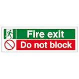 Fire Exit / Do Not Block