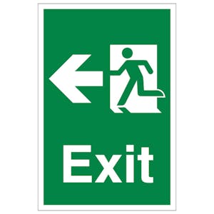 Exit Arrow Left - Portrait