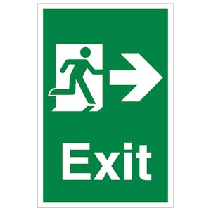 Exit Arrow Right - Portrait