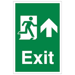 Exit Arrow Up - Portrait