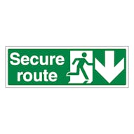 Secure Route Arrow Down