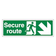 Secure Route Arrow Down Right