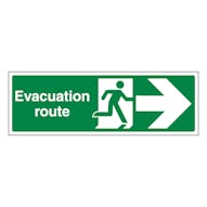 Evacuation Route Arrow Right