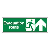 Evacuation Route Arrow Up