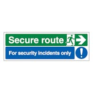 Secure Route Arrow Right / Security Incidents Only